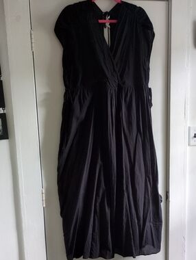 H&M Black Maxi Dress with V-Neck